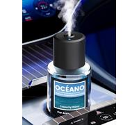 160ml Grande Capacité Diffuseur Voiture avec 160ml Parfum (Océano), Arômes pour Voiture Durée 9-12 Mois, Atomiseur Ultrasonique, On/Off Automatique, 5 modes de commutation, Rechargeable, BJ 011