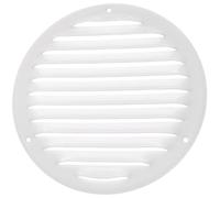 Ø 160mm Blanc Métal Grille de Ventilation - Grille D'aération avec Moustiquaire