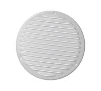 Ø 160mm Grille de Ventilation avec Moustiquaire - Grilles d'aération en Métal - Acier, Blanc
