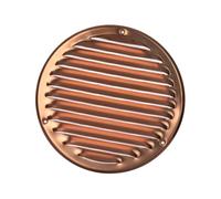 Ø 160mm Grille de Ventilation avec Moustiquaire - Grilles d'aération en Métal - Cuivre