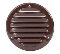 Ø 160mm Grille de Ventilation avec Moustiquaire - Grilles d'aération en Métal - Marron
