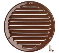Ø 160mm Marron Métal Grille de Ventilation - Grille D'aération avec Moustiquaire