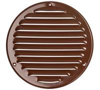 Ø 160mm Marron Métal Grille de Ventilation - Grille D'aération avec Moustiquaire
