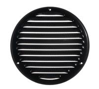 Ø 160mm Noir Métal Grille de Ventilation - Grille D'aération avec Moustiquaire
