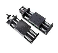 160MM Wide Heavy Steel Plate Sliding Table Module Ballscrew SFU2005/2010 Stroke 100~1000mm 4*HGH20CA Linear Actuator XY Axis CNC(SFU2005 100mm Stroke)