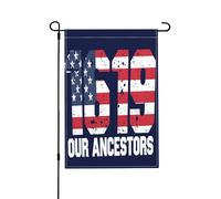 1619 Projet « Nos Ancêtres » Mois De L’Histoire Des Noirs Drapeaux Avec Œillets Drapeau De Cour Double Face Bannière Pour Intérieure Extérieure Clubs 30X45cm