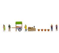 16226 Noch Ho Set Caractères Et Accessoires Au Marché Comme De Photo Voie 1:87