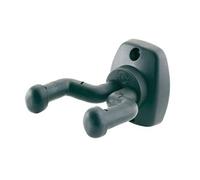 K & M Support mural pour guitare 16250 – fourche rigide, double fixation, plastique et acier – Noir