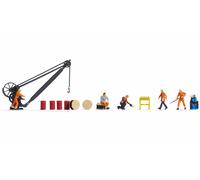 16270 Noch Ho Set Caractères Et Accessoires À Thème Jobs De Cargaison Échelle 1