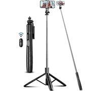 163.5 Cm Selfie Stick,Smartphone Tripod,Extendable Selfie Stick Phone Tripod With Remote Control And Mobile Phone Holder Compatible With Iphone/Samsung/Gopro/Camera