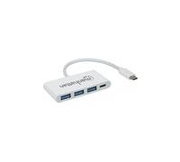 Manhattan Hub USB 163552 – USB 3.0 (3.1 Gen 1) Type‑C 5 Gbit/s Blanc