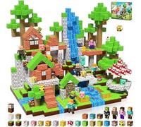 164 Pièces de Construction Magnétique Enfant - Set Aventure Magique en Forêt avec Maison Champignon, Citrouille-Lanterne & 4 Figurines | Blocs de Construction Magnétique