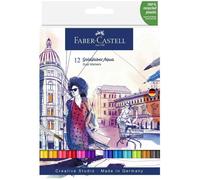 Feutres De Coloriage - Faber-Castell - Goldfaber Aqua - Assortiment Couleur - Etui De 12