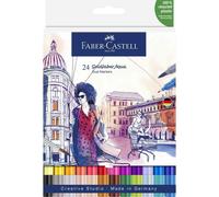 Feutres De Coloriage - Faber-Castell - Goldfaber - Aqua - Double Pointe - 24 Couleurs