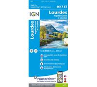 1647et lourdes argeles-gazost le lavedan Top 25 1647 Est - Collectif - Ign Institut Geographique National - broché - Atlas / carte