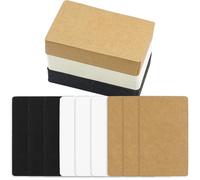 165 Flash Cards Kraft,Cartes Flash,Cartes de Visite,Flashcards Vierges,Fiche de Revision,Fiches Postales,Carte de Merci,Blanc,Kraft,Noir
