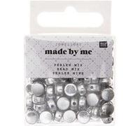 165 Perles rondes 5 x 7 mm - argent Argenté G