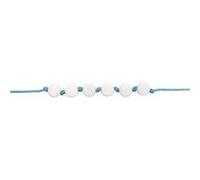165 Perles rondes 5 x 7 mm - blanc Blanc G