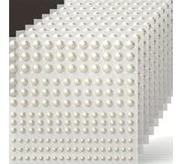1650 pièces d'autocollants de perles, 4 tailles, perles blanches nacrées pour la décoration des ongles, du visage, du corps, des cheveux, du téléphone, 0,12 po/0,16 po/0,20 po/0,24 po 1650 pièces,165 