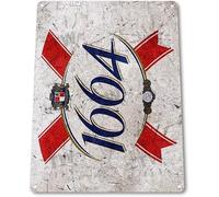1664 Plaque murale décorative en métal Motif bière française 20,3 x 30,5 cm