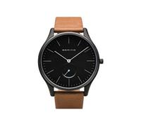 BERING Hommes Analogique Quartz Classic Collection Montre avec Bracelet en Cuir de Veau & Verre Saphir 16641-522