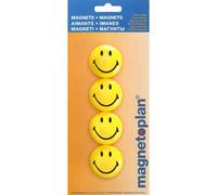 magnetoplan Aimant "Smiley" Diamètre : 40 mm 4 aimants