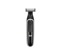 Melissa House of Barber 16680054 Tondeuse à barbe multifonction, rechargeable, tête de rasage flottante, 4 peignes de fixation, 60 minutes de fonctionnement, câble de charge USB inclus, noir
