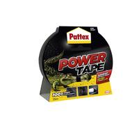 Pattex – Bande adhésive Power Tape extra-forte noire toilée 25 m étanche pour charges lourdes