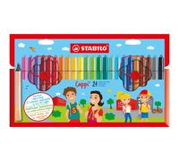 Stabilo Cappi - Feutres Avec Capuchon Bague - Lot De 24 168 24-4 G