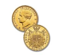 168 Pièce de Monnaie Ancienne Italienne, Monnaies Antiques Italien, Collection de pièces Monnaies Argent Or française, Piece Monnaie napoléon pour collectionneur (Napoleon 40 Lit. Gold 1809)