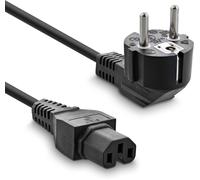 16810D câble électrique Noir 2 m CEE7/7 Coupleur C13 - Cables électriques (2 m, Male connector / Female connector, CEE7/7, Coupleur C13, Noir)