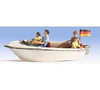 16820 Noch HO Bateau À Moteur Avec Personnages À Bord Échelle 1:87
