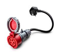 16A 5 pôles vers Type G pour UK adaptateur CEE |