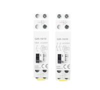 16A AC230V DC110V Dual Voltage Impulse Relay Household Electric Pulse Control Auto Control Relay for Lighting Circuit, Pièces(2NO)