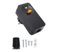 16A GFCI Plug Replacement, Auto Reset Circuit Breaker 0.03s Power Off RCCB Plug Surges Protection GFCI Outlet for Power Pressure Washer Air Conditioner Hot Tub (Black)