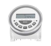 16A Minuterie Hebdomadaire Horloge Programmable Hebdomadaire Programmateur Interrupteur Relais avec Cache Anti-Poussière pour Appareils Ménagers Lampes Panneau d'Affichage (220V)