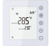 16A Thermostat de chauffage électrique SmartLife APP Control WiFi Heating Room Thermostat LCD Touchscreen Digital Smart Temperature Controller Week Programmable Anti-freeze Energy Saving with External