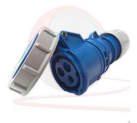 16amp IP67 Évalué 240v 2P+E Ceeform Câble Montage Bleu Femme Socket.pce (2132-6