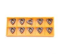 16ER AG60 Lot de 10 inserts de filetage indexables en carbure CNC SMX35 pour usinage en acier inoxydable