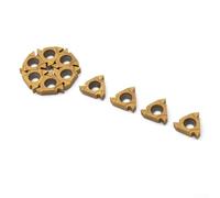 16ER AG60 Lot de 10 inserts en carbure de tungstène pour tournage de filetage externe pour usinage CNC, haute adhérence avec tolérances serrées et longue durée