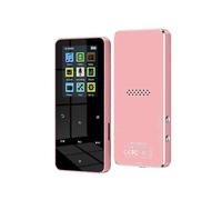 (16G,Pink)Bluetooth-compatible Mp3 MP4 Player Hifi Metal Portable Music Walkman With Fm Radio Recording Touch Key 1.8 Inch Screen Player
