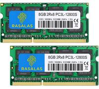 16GB 2x8GB 12800S RAM for Sodimm: PC3L DDR3 1600MHz 12800 1600 Non-ECC Unbuffered 1.35V CL11 2Rx8 Dual Rank SODIMM Laptop Memory Ram