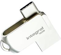 16GB 360-Dual USB 3.2 Gen 1 Type A & USB-C Flash Drive - 5Gbps Transfers - Plug & Play - Compatible with PC, Laptop, Smartphones, iPhone 15/16, MacBook Pro/Air and iPad Pro