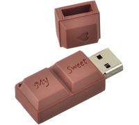 16GB Chocolate Novelty USB 2.0 Flash Drive Mini U Disk Brown 3D Cartoon Good Gift for Children and Friends