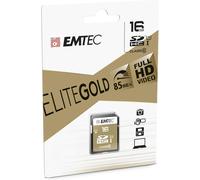 16GB Class 10 UHS-I U1 SD Card with Adapter, Read Speed up to 90MB/s, Ideal for Cameras and Camcorders, Size 16GB, Gold