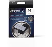 16Gb Crypto-C Dual Clé Usb Flash Cryptée, Chiffrement Matériel Aes-Xts 256-Bit Usb 3.2 Avec Double Mot De Passe Sécurisé, Certifiée Fips 197 - Pour Mac, Macbook, Pc, Ordinateur Portable