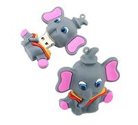 16GB Elephant Forme clé USB usb2.0 clé clé clé de mémoire USB Flash Disk avec Une chaîne (Gray)