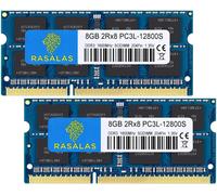 16GB Kit 2x8GB 1600MHz PC3L-12800: DDR3 16GB DDR3L Non ECC Unbuffered 1.35V CL11 2Rx8 Dual Rank Laptop Memory Ram