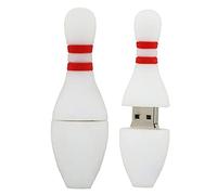 16GB Le Bowling de façonner des clefs USB, Stylo Drive Memoria Flash Reste pendrives Disque Flash USB clé USB u Disquette clé USB USB 2.0 Pen Drive pendrive (White)