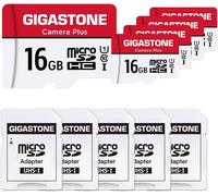 16gb Memory Card Pack Of 5 Cards, Camera Plus Series, Speed Up To 85mb/S. Ideal For Full Hd Video Gopro Camera Drone, U1 C10 Micro Sdhc Card With Mini Case And Sd Adapter.-Marque Générale